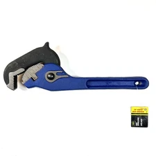 KR Tools 10 Inch Heavy Duty Rapid Pipe Wrench Drop Forged Jaws NOS