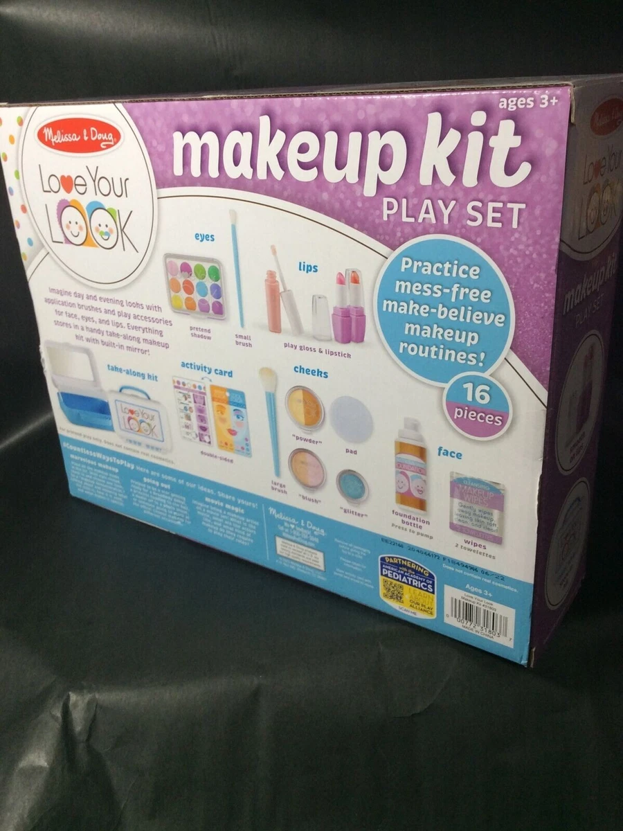  Melissa & Doug Love Your Look - Makeup Kit Play Set,16 pieces  of pretend makeup : Toys & Games