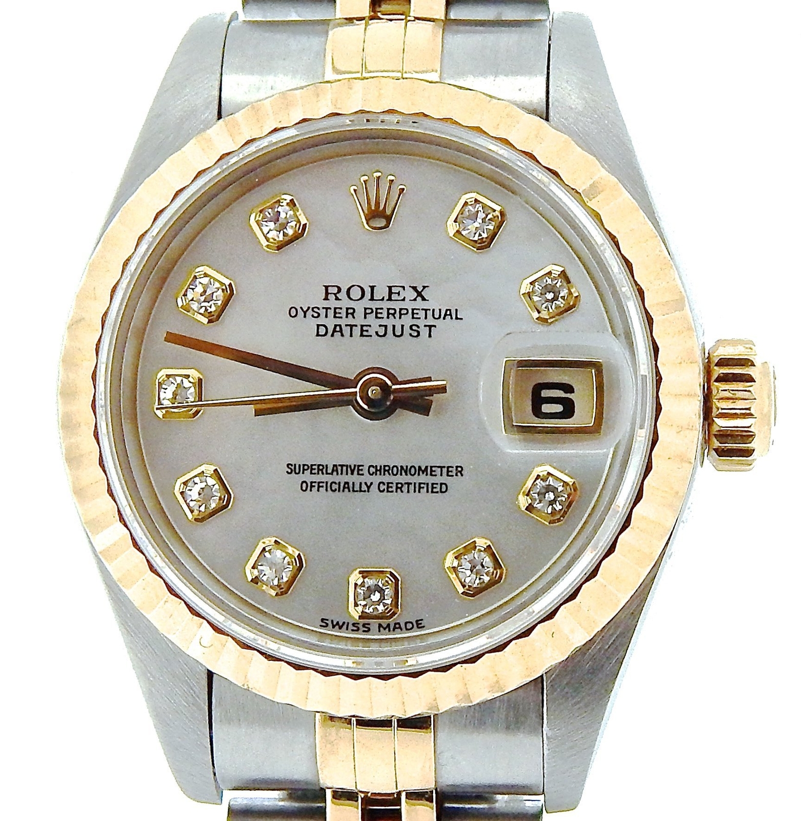 Rolex Datejust 18k Yellow Gold Steel