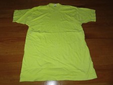 Vintage Fruit of the Loom Label - 1990's BRANDED FOTL LG T-Shirt YELLOW