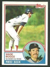 1983 Topps #498 Wade Boggs Rookie Baseball Card MLB Boston Red Sox 1B 3B