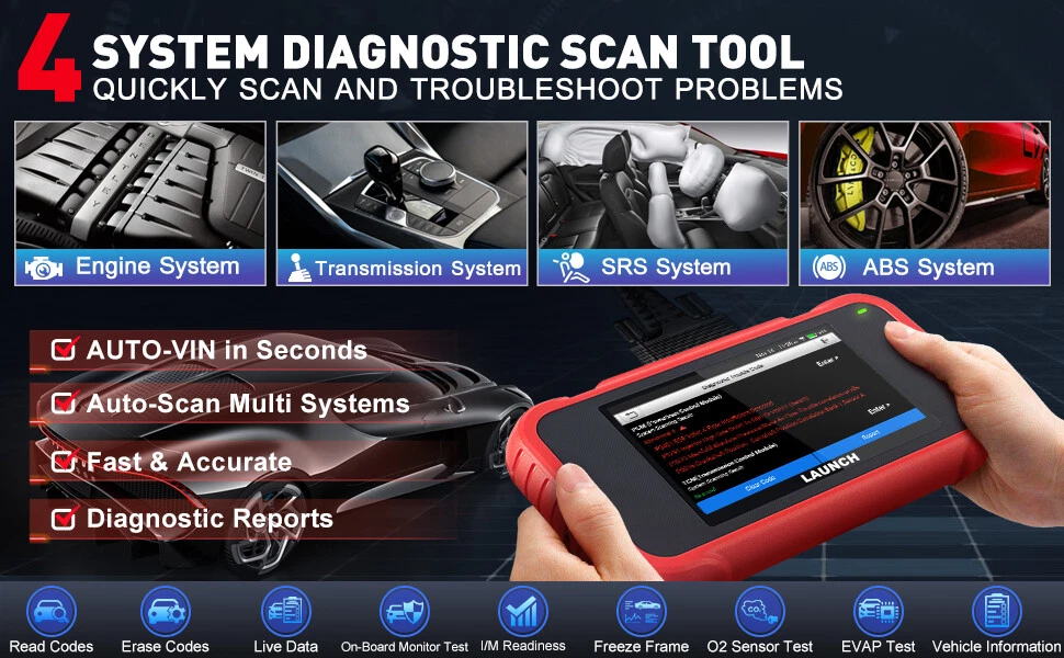 2024 LAUNCH CRP123E OBD2 Scanner Engine ABS SRS Code Reader Car Diagnostic Tool image 7