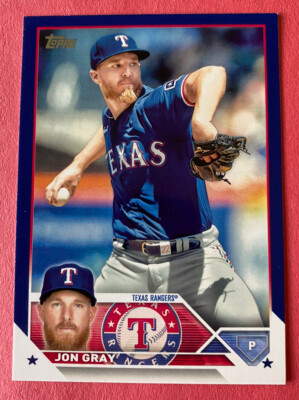 2023 Topps Series 1 Jon Gray Royal Blue Parallel #73 Texas Rangers