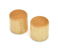  2 Maple Barrel Knobs for Guitar/Bass for 6mm Split Shaft WBRK-M