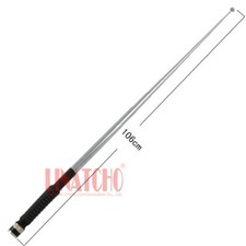136-174MHz VHF 1 Meter Long Distance Telescopic Spring Walkie Talkie BNC Antenna