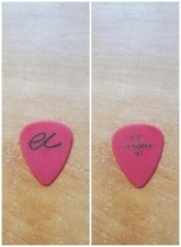 Eric Clapton gold on Red EC in Korea 97 band logo Guitar Pick Pic 1997