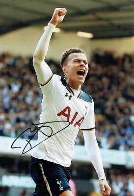 Dele ALLI SIGNED Autograph 12x8 Photo Dealer COA SPURS