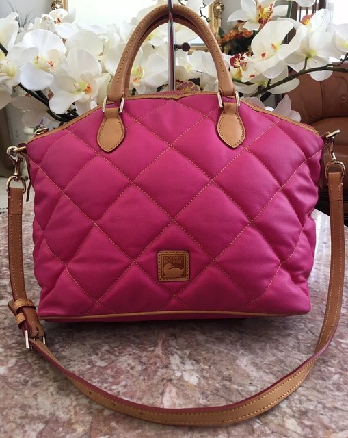 DOONEY BOURKE PINK QUILTED SPICY SATCHEL SHOULDER BAG EUC! MSRP 298 eBay