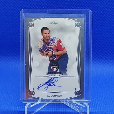 2023 Leaf PBA Premier Bowling AJ JOHNSON Bowler Base Silver Auto Autograph