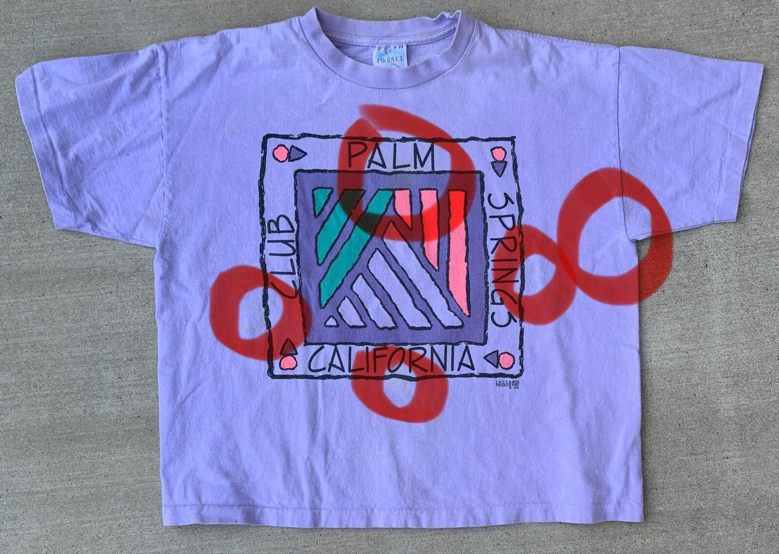 Vintage Club Palm Springs California One Size Crop Top T Shirt One Size 1990s image 5