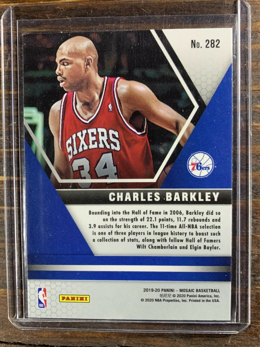 Charles Barkley Basketball Card #282 Panini Mosaic Charles Barkley Basketball Card #282 Panini Mosaic