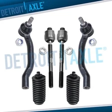 6pc Front Inner Outer Tie Rods w/ Boots for 2001 - 2006 Honda Pilot Acura MDX