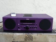 Yamaha MCR-B142 Micro Component Stereo System CD FM USB iPod Bluetooth Purple