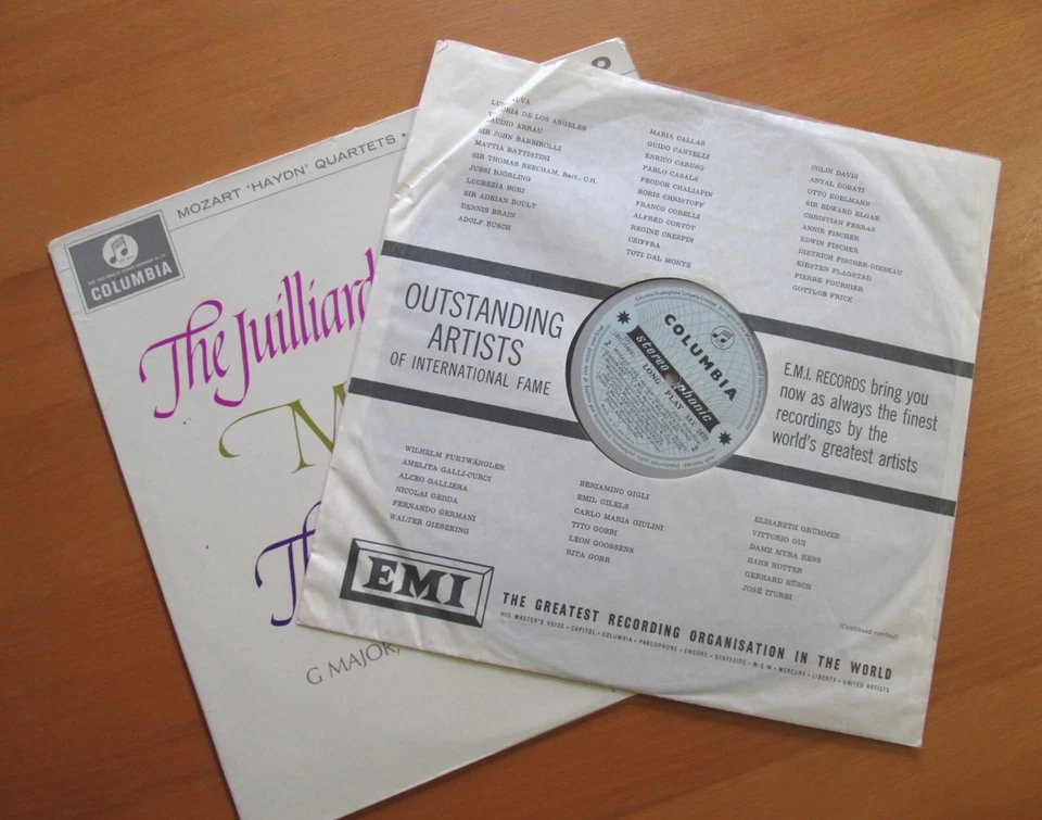 SAX 2470 ED1 Mozart Haydn Quartets Vol. 1 Juilliard NEAR MINT Columbia 1st B/S - Image 4 of 4