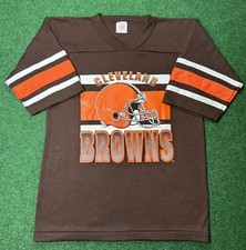 Cleveland Browns Vintage NFL Sm 17x24 1/2 Sleeve Football Jersey T Shirt