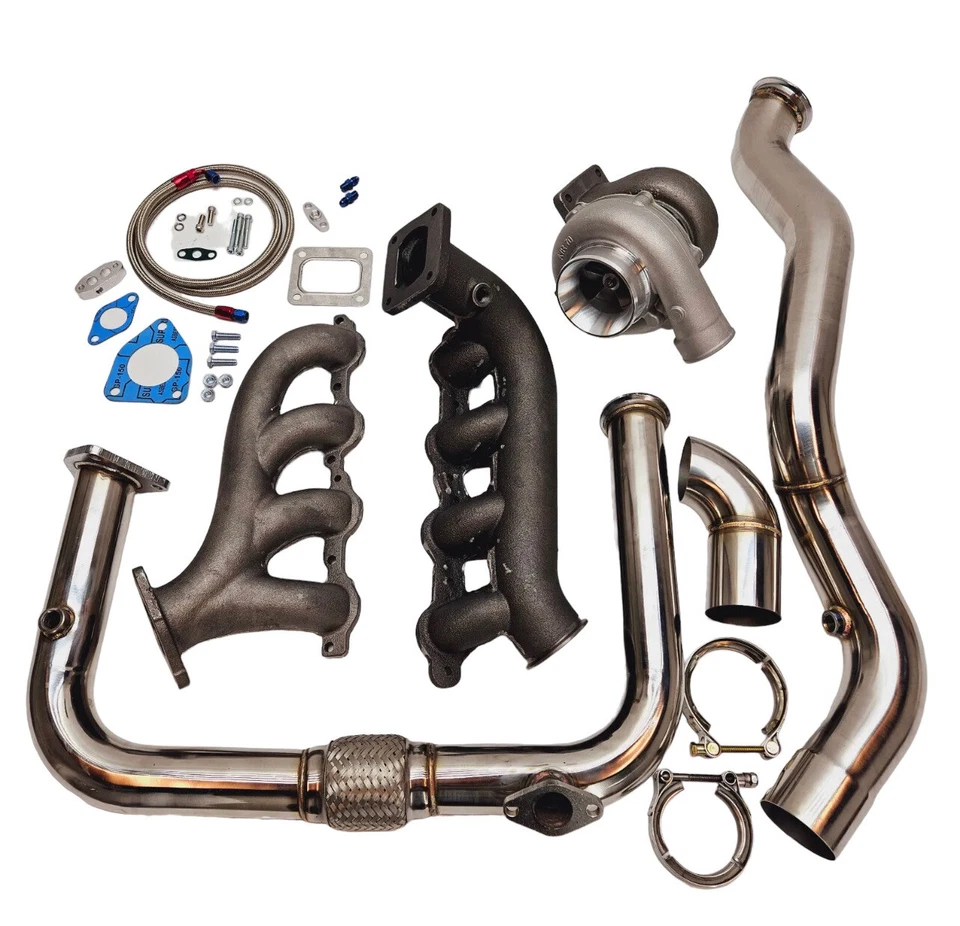 Vortec LS V8 5.3L 6.2L LSX Hot Part Manifold Turbo Kit Cross T4 LC9 - Bild 2 von 4