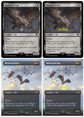 MTG The Lord of the Rings: Tales of Middle-earth LTR Mirkwood Bats MINT (SELECT)