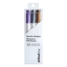 Cricut Joy™ Metallic Markers, Purple, Silver & Copper 1.0 mm (3 ct)