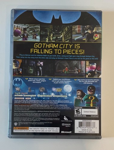 Microsoft XBOX 360 LEGO Batman The Video Game (PLATINUM HITS VERSION & COMPLETE) - Picture 3 of 3