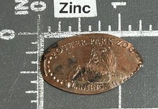 Potter Park Zoo Lion Lansing Michigan Elongated Pressed Smashed Souvenir Penny