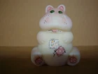 FENTON BURMSE SATIN HIPPO WITH H/P PATCHES, SPECIAL ORDER FOR NFGS 2006 LE 194
