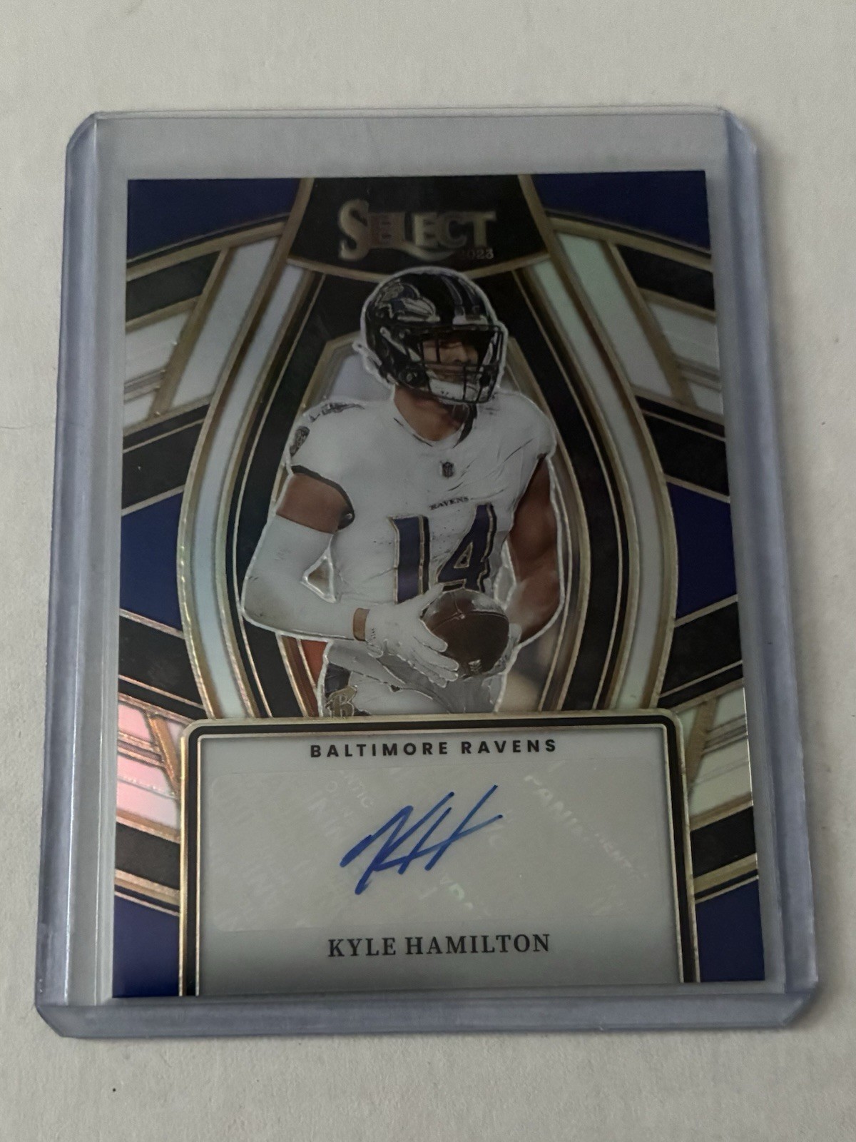 2023 Panini Select Select Signatures Kyle Hamilton SELS-KHA AUTO Prizm