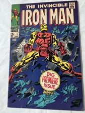 1968 Marvel Iron Man Issue #1 VG+/ FN- Condit...