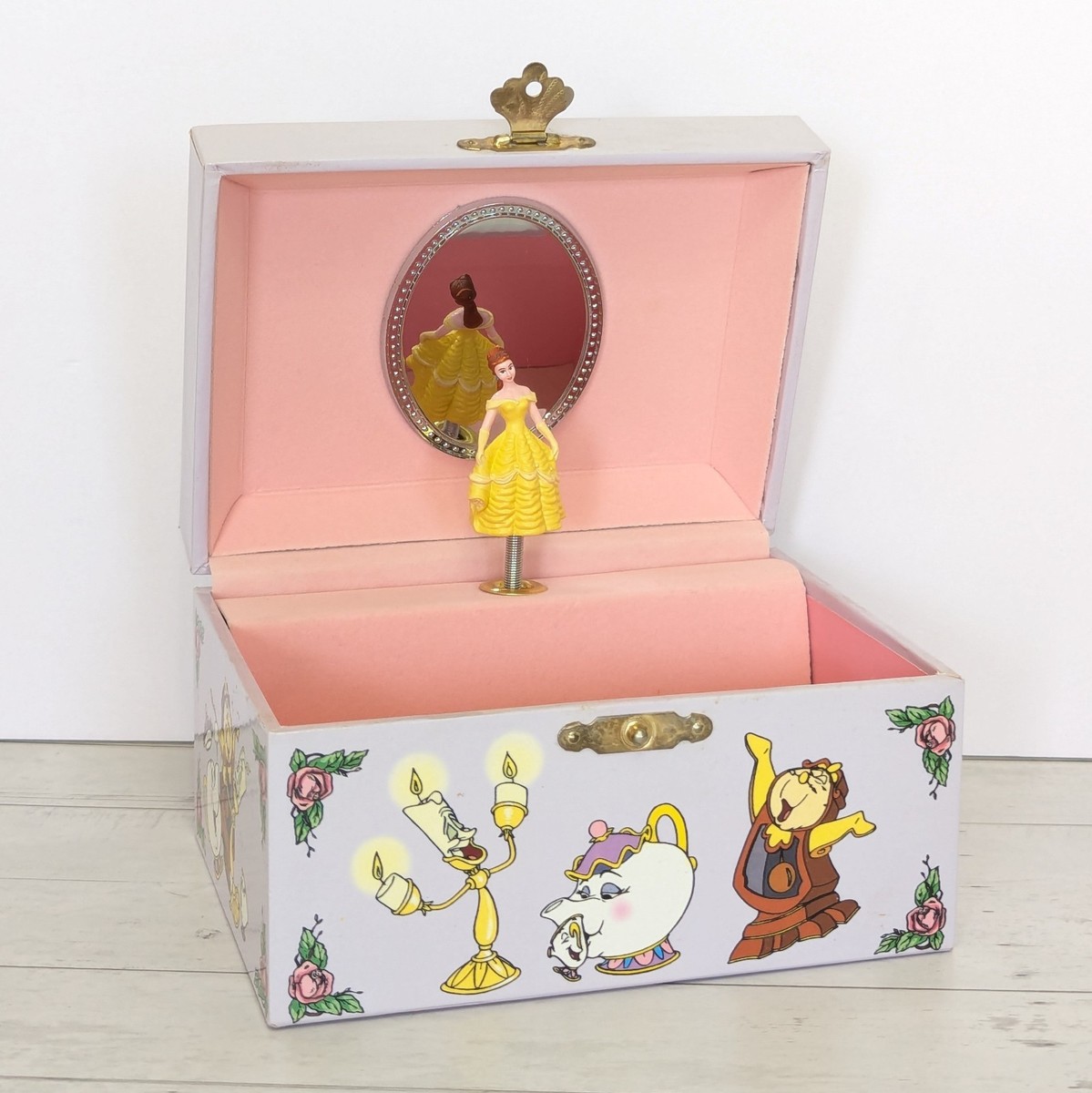 Vintage 90s Disney Princess Belle Beauty & The Beast Music Jewelry