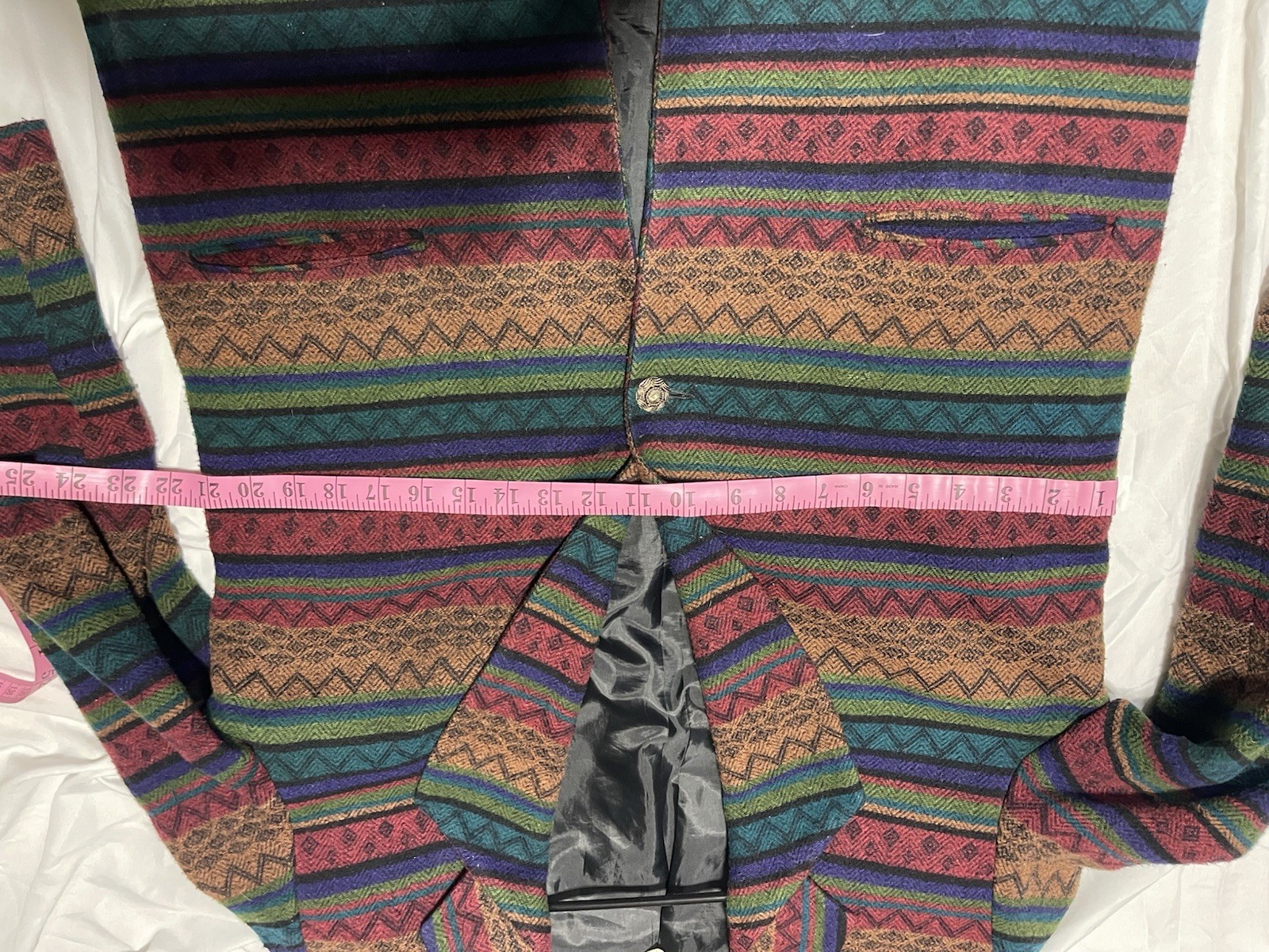 Westbound Multicolor Striped Button Pockets Mid-L… - image 6