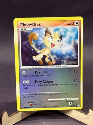 Meowth #106 [Reverse Holo] [Platinum Stamped] Pokemon Legends Awakened MP