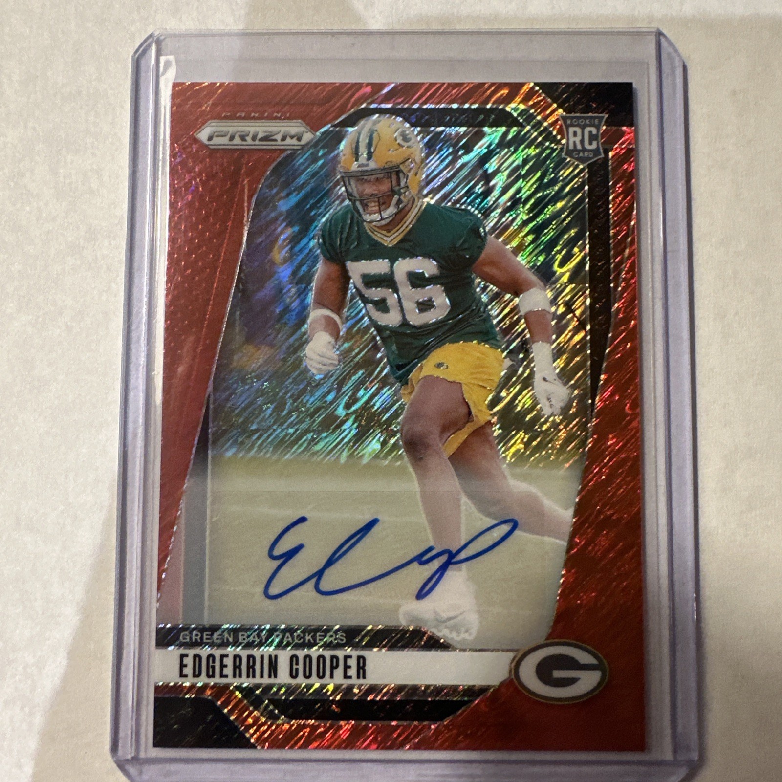 2024 Panini Prizm Red Shimmer /35 Auto Edgerrin Cooper Rookie Card RC #331