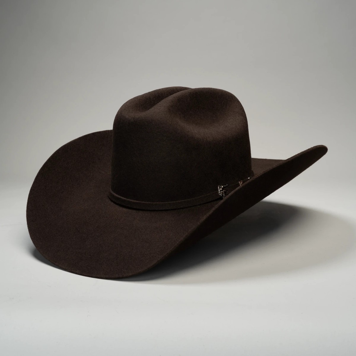 HAT  Cowboy/ Texas style  in Tobacco suede with brown feather NWOT Falcon Suede Men main image 4