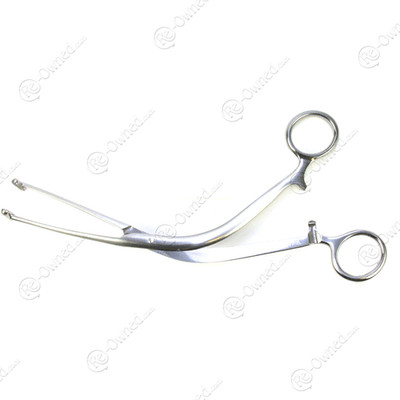 ACMI Millin T-Shaped Forceps, Angled, 10in Length  X:GU8550