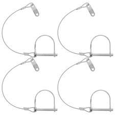  4pcs Trailer Hitch Pin with Quick Release Ring, Shaft Locking Coupler Tongue