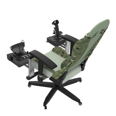 2 Set Chair Mount for Flight Sim Game Joystick, Throttle & Hotas Systems Compati