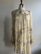 Stevie May Long Sleeve Floral Britania Mini Dress Size M BNWT