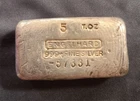 Engelhard Vintage - 5 troy oz .999 Fine Silver Poured Loaf Bar - MINUS PREFIX!