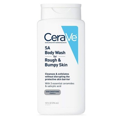 CeraVe Body Wash with Salicylic Acid, Fragrance Free Body Wash to Exfoliate Roug