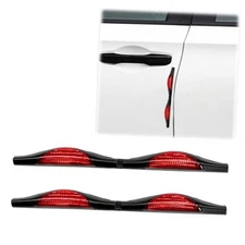 2PCS Car Door Anti-Collision Strip, Car Side Door Edge Guards Protector Red