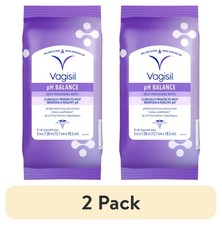  2 pack Vagisil PH Balance Daily Freshening Wipes for Feminine Hygiene