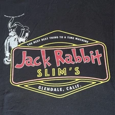 PULP FICTION Jack Rabbit Slim’s Logo T-Shirt. XL Super 70s Sports Preowned NV