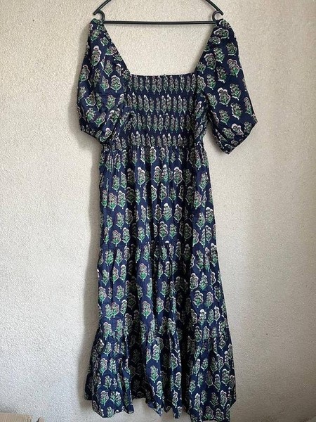 Women Boden Dress Navy Cotton 5XL