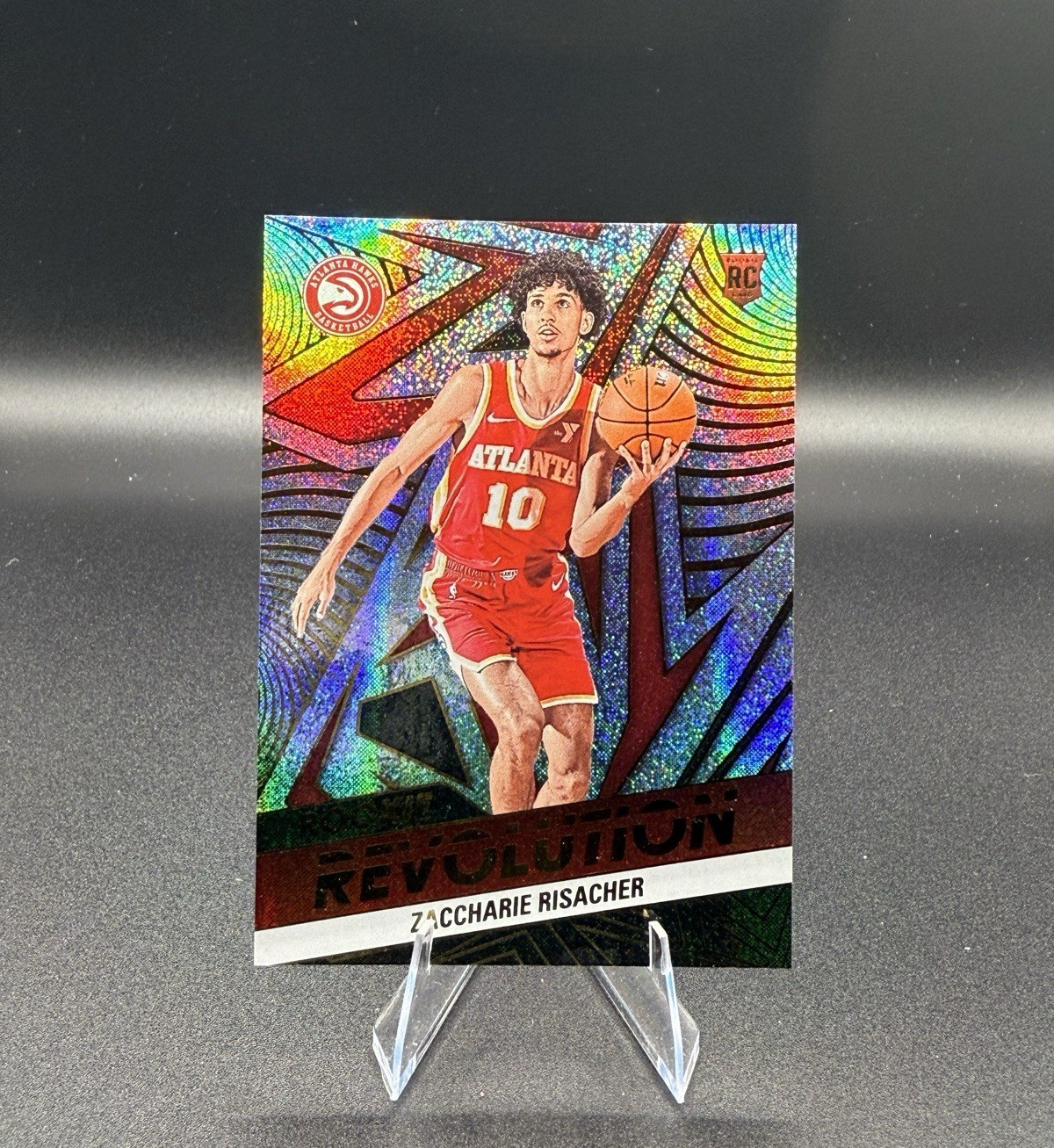 2024-25 Panini Revolution Rookie Revolution Zaccharie Risacher #17 Neutron /125