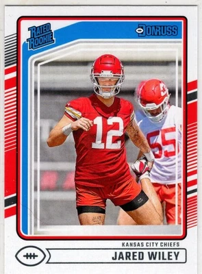 2024 Panini Donruss Football Jared Wiley No. 387 Kansas City Chiefs - Bild 1 von 2