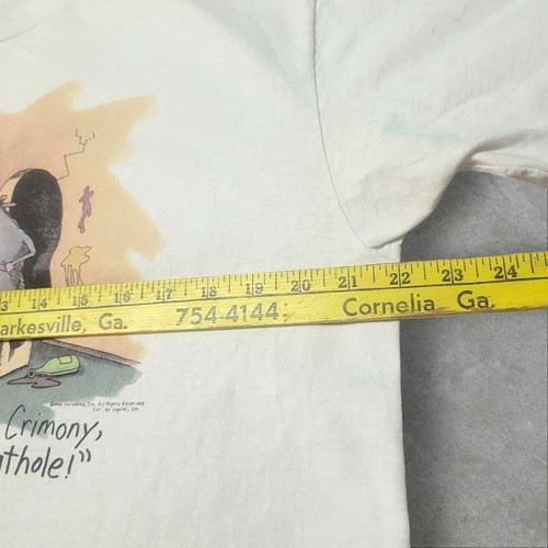 Vintage Lee The Far Side Single Stitch USA Crewneck Comedy Humor Rat Hole Tee 90s L - Bild 7 von 7