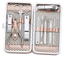 Manicure Set Professional Nail Clippers Kit Pedicure Care Tools- Stainless 