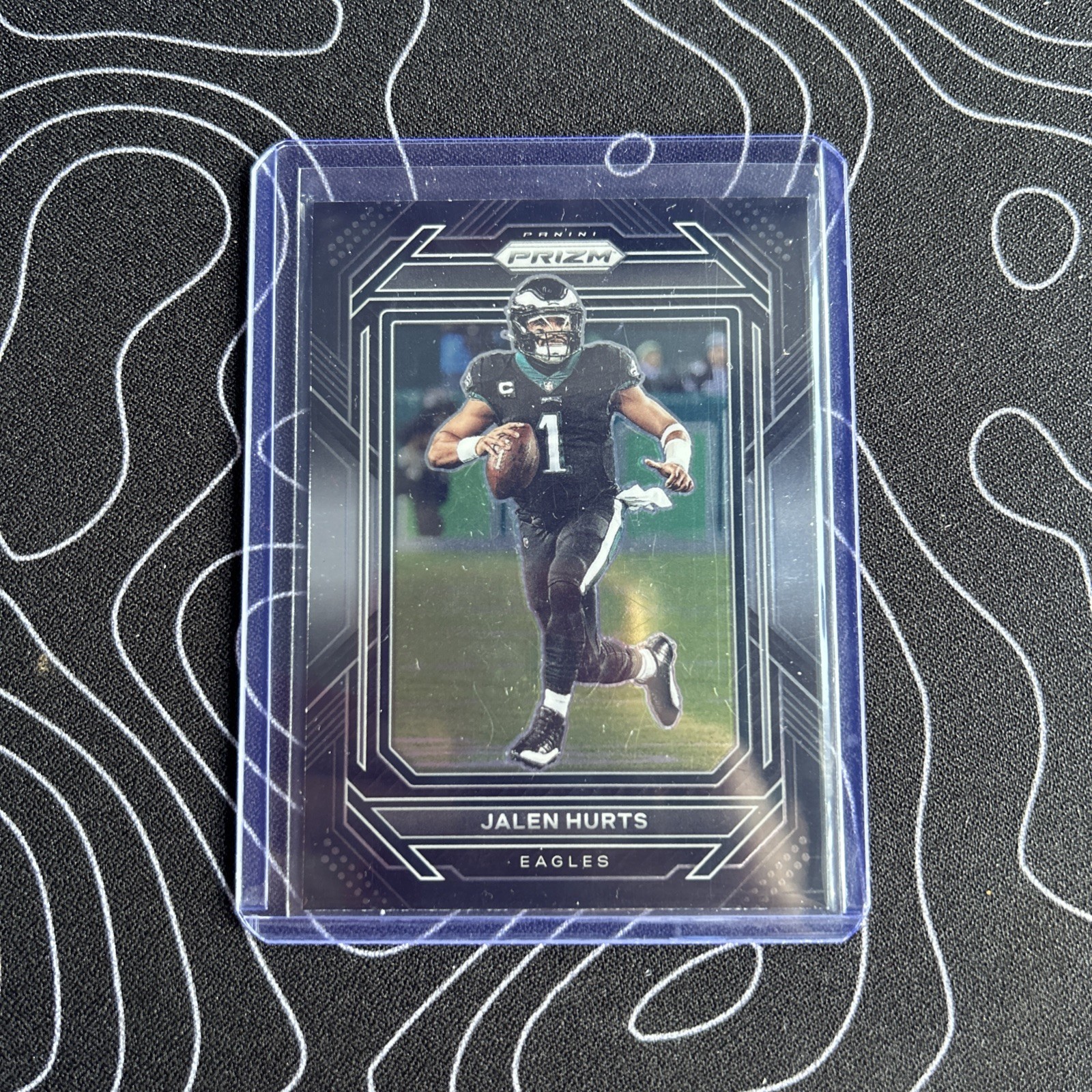 2022 Panini Chronicles - Prizm Black Jalen Hurts #PB-1 Silver