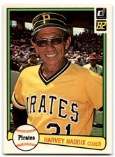 1982 Donruss Harvey Haddix Pittsburgh Pirates #651