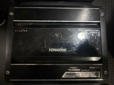 KENWOOD EXCELON X500-1 AMP 1 MONO 1000 WATTS SUBWOOFER AMPLIFIER 