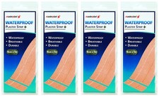 4 x Masterplast Waterproof Plaster Strip 6cm x 1m Breathable Durable Cut Blister